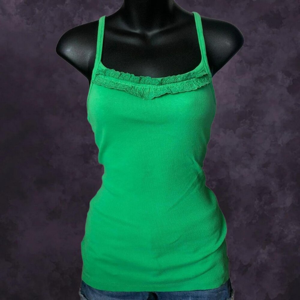 00s G21 Green Ribbed Tank